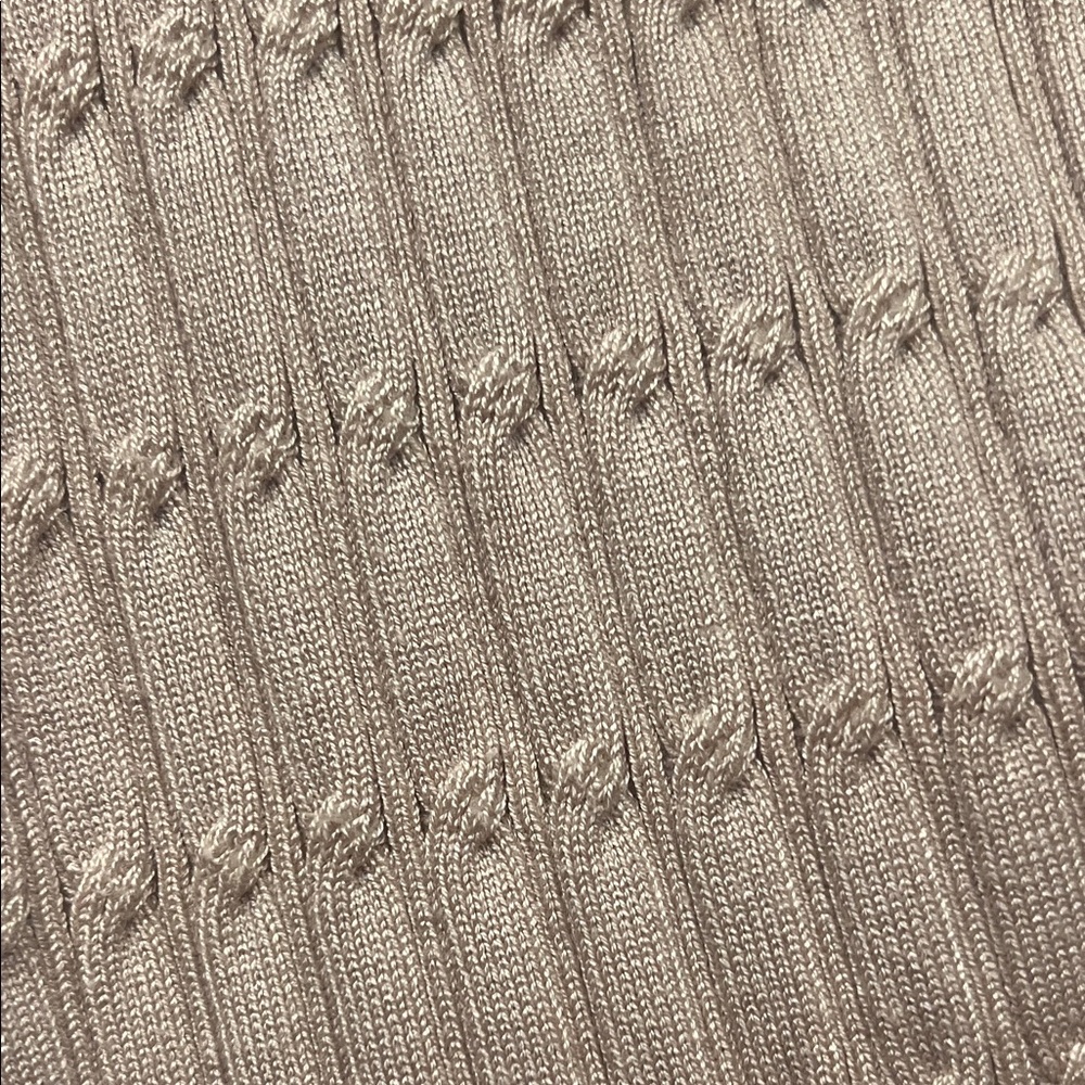 Adrianna Papell tan Cardigan with Black and gold Accents - Picture 5 of 10